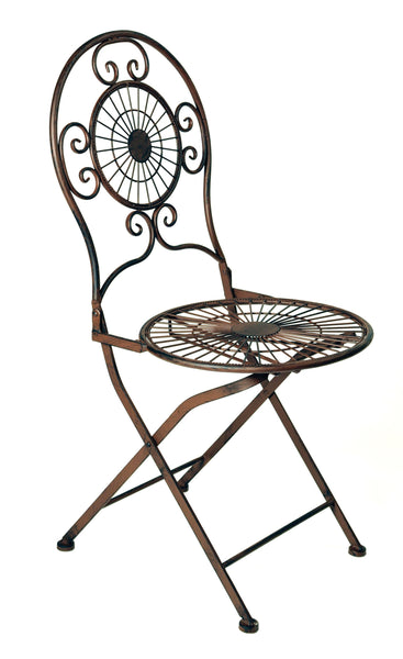 Ornament Round Chair Rust L50W40H93