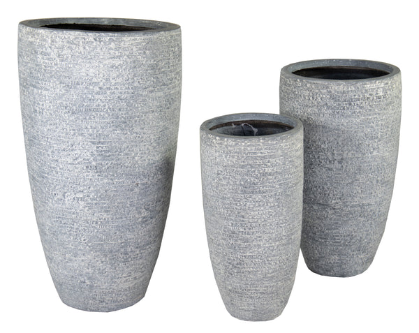Utah High Vase Washed Grey S3 D34/56H66/100