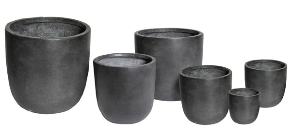 Clayfibre Egg Pot Anthracite S6 D25/62H25/62